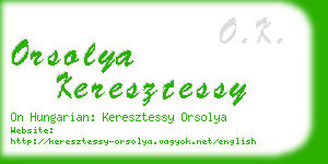 orsolya keresztessy business card